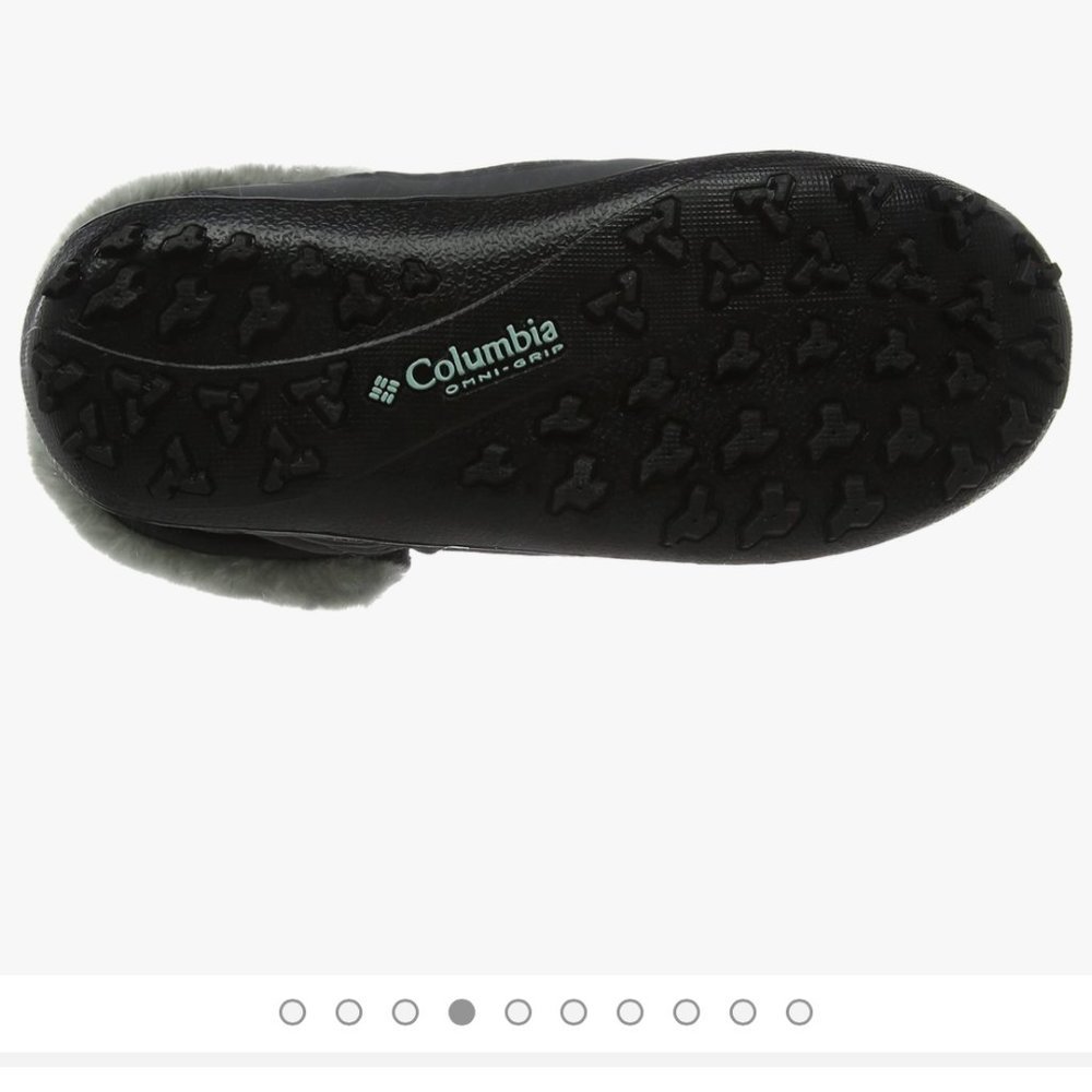 Columbia Youth size 4 Minx Shorty Omni heat waterproof-K snow boot in black/grey - Picture 10 of 15
